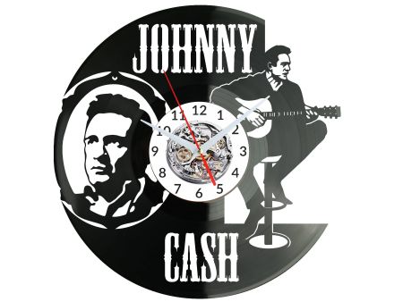  Johnny Cash Zegar Ścienny Płyta Winylowa Nowoczesny Dekoracyjny Na Prezent Urodziny W2911