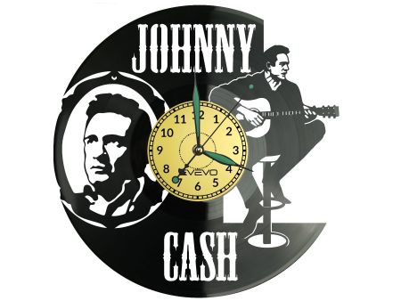  Johnny Cash Zegar Ścienny Płyta Winylowa Nowoczesny Dekoracyjny Na Prezent Urodziny W2911