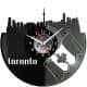  Toronto City Zegar Ścienny Płyta Winylowa Nowoczesny Dekoracyjny Na Prezent Urodziny W2942