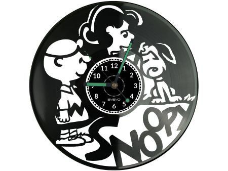 Snoopy Zegar Ścienny Płyta Winylowa Nowoczesny Dekoracyjny Na Prezent Urodziny W2943