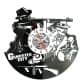 Gangster City Zegar Ścienny Płyta Winylowa Nowoczesny Dekoracyjny Na Prezent Urodziny W2967