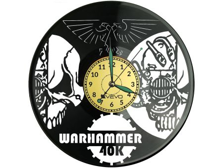 Warhammer Zegar Ścienny Płyta Winylowa Nowoczesny Dekoracyjny Na Prezent Urodziny W2969