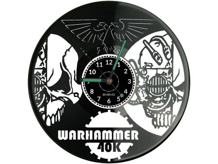 Warhammer Zegar Ścienny Płyta Winylowa Nowoczesny Dekoracyjny Na Prezent Urodziny W2969