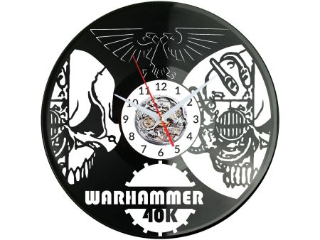 Warhammer Zegar Ścienny Płyta Winylowa Nowoczesny Dekoracyjny Na Prezent Urodziny W2969