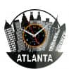 Atlanta Zegar Ścienny Płyta Winylowa Nowoczesny Dekoracyjny Na Prezent Urodziny W2979