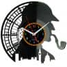 Sherlock Holmes Zegar Ścienny Płyta Winylowa Nowoczesny Dekoracyjny Na Prezent Urodziny W2993