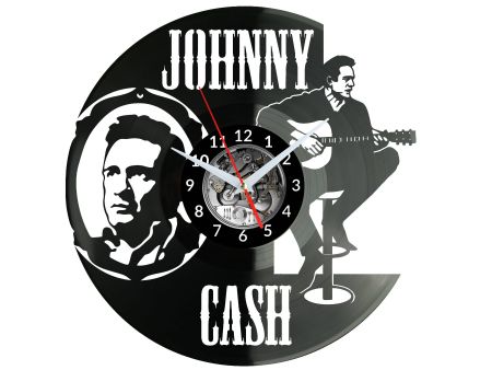  Johnny Cash Zegar Ścienny Płyta Winylowa Nowoczesny Dekoracyjny Na Prezent Urodziny W2911S