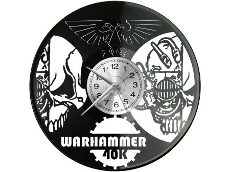 Warhammer Zegar Ścienny Płyta Winylowa Nowoczesny Dekoracyjny Na Prezent Urodziny W2969S