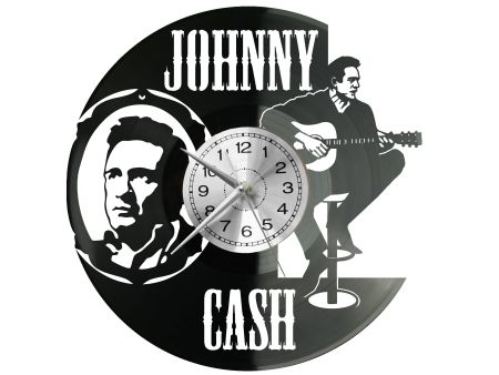  Johnny Cash Zegar Ścienny Płyta Winylowa Nowoczesny Dekoracyjny Na Prezent Urodziny W2911R