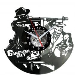 Gangster City Zegar Ścienny Płyta Winylowa Nowoczesny Dekoracyjny Na Prezent Urodziny W2967R