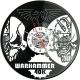Warhammer Zegar Ścienny Płyta Winylowa Nowoczesny Dekoracyjny Na Prezent Urodziny W2969R