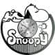 Snoopy Zegar Ścienny Płyta Winylowa Nowoczesny Dekoracyjny Na Prezent Urodziny W2986R