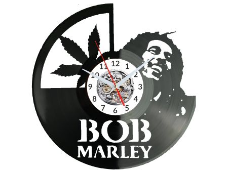 Bob Marley Zegar Ścienny Płyta Winylowa Nowoczesny Dekoracyjny Na Prezent Urodziny W3005