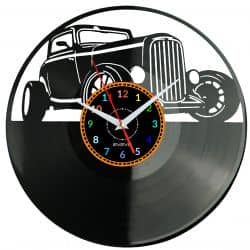 Old Car Zegar Ścienny Płyta Winylowa Nowoczesny Dekoracyjny Na Prezent Urodziny W3012