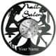 Salon Paznokci Twoja Nazwa Zegar Ścienny Płyta Winylowa Nowoczesny Dekoracyjny Na Prezent Urodziny W3013