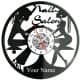  Salon Paznokci Twoja Nazwa Zegar Ścienny Płyta Winylowa Nowoczesny Dekoracyjny Na Prezent Urodziny W3013