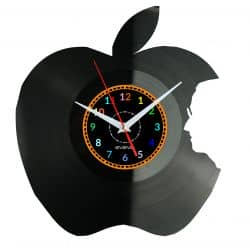 Apple Zegar Ścienny Płyta Winylowa Nowoczesny Dekoracyjny Na Prezent Urodziny W3050