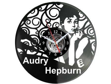 Audry Hepburn Zegar Ścienny Płyta Winylowa Nowoczesny Dekoracyjny Na Prezent Urodziny W3059