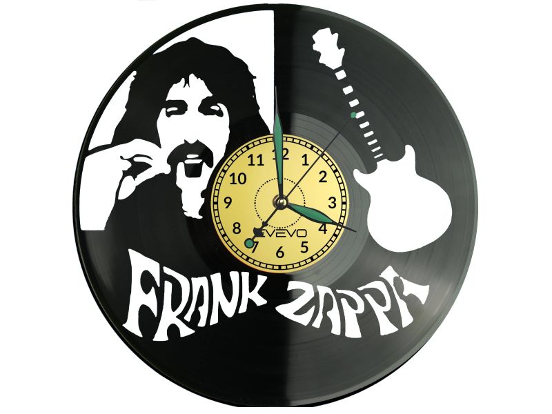 Frank Zappa Zegar Ścienny Płyta Winylowa Nowoczesny Dekoracyjny Na Prezent Urodziny W3091