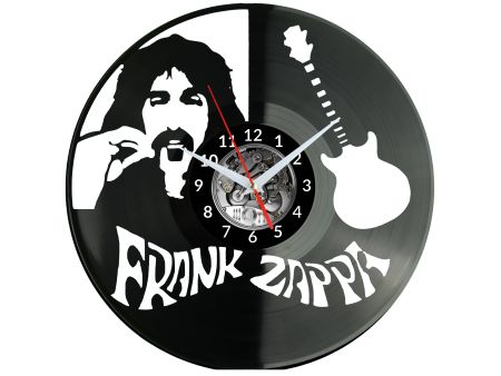 Frank Zappa Zegar Ścienny Płyta Winylowa Nowoczesny Dekoracyjny Na Prezent Urodziny W3091