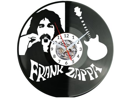 Frank Zappa Zegar Ścienny Płyta Winylowa Nowoczesny Dekoracyjny Na Prezent Urodziny W3091