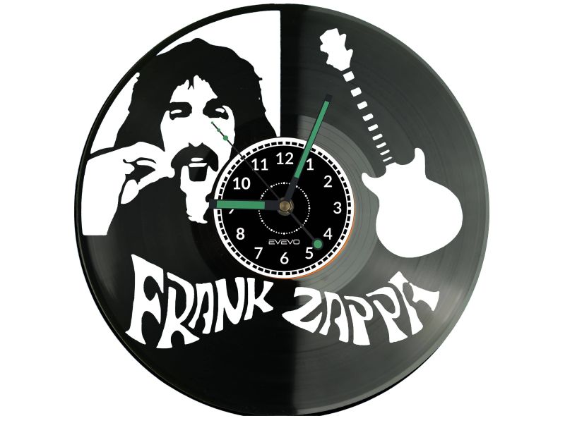 Frank Zappa Zegar Ścienny Płyta Winylowa Nowoczesny Dekoracyjny Na Prezent Urodziny W3091