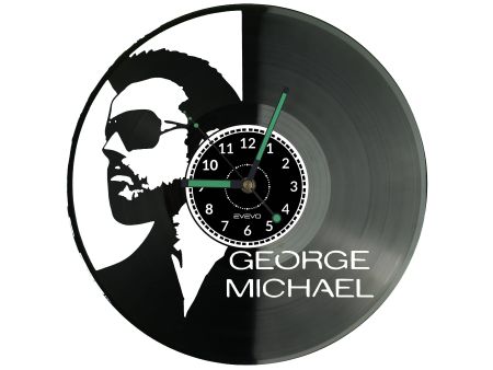  George Michael Zegar Ścienny Płyta Winylowa Nowoczesny Dekoracyjny Na Prezent Urodziny W3094S