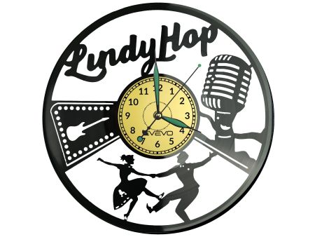 Lindy Hop Zegar Ścienny Płyta Winylowa Nowoczesny Dekoracyjny Na Prezent Urodziny W3110