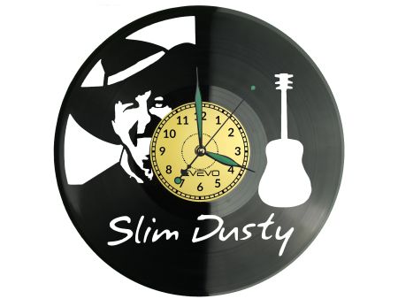 Slim Dusty Zegar Ścienny Płyta Winylowa Nowoczesny Dekoracyjny Na Prezent Urodziny W3128