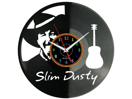 Slim Dusty Zegar Ścienny Płyta Winylowa Nowoczesny Dekoracyjny Na Prezent Urodziny W3128