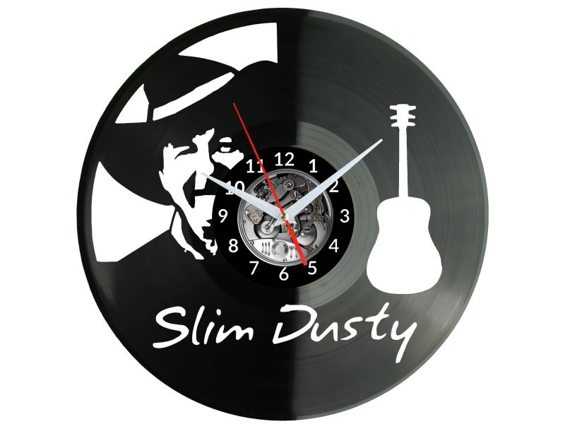 Slim Dusty Zegar Ścienny Płyta Winylowa Nowoczesny Dekoracyjny Na Prezent Urodziny W3128