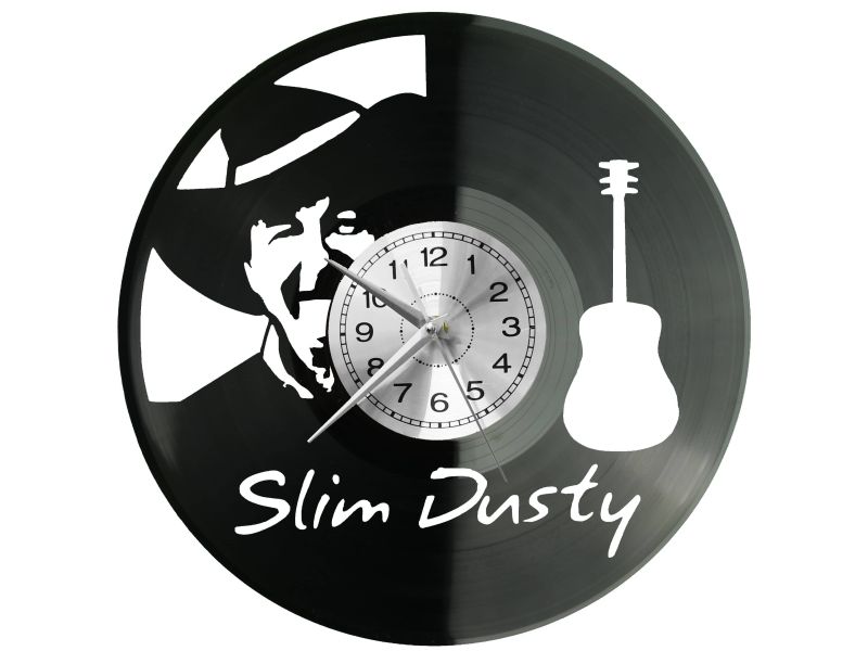 Slim Dusty Zegar Ścienny Płyta Winylowa Nowoczesny Dekoracyjny Na Prezent Urodziny W3128