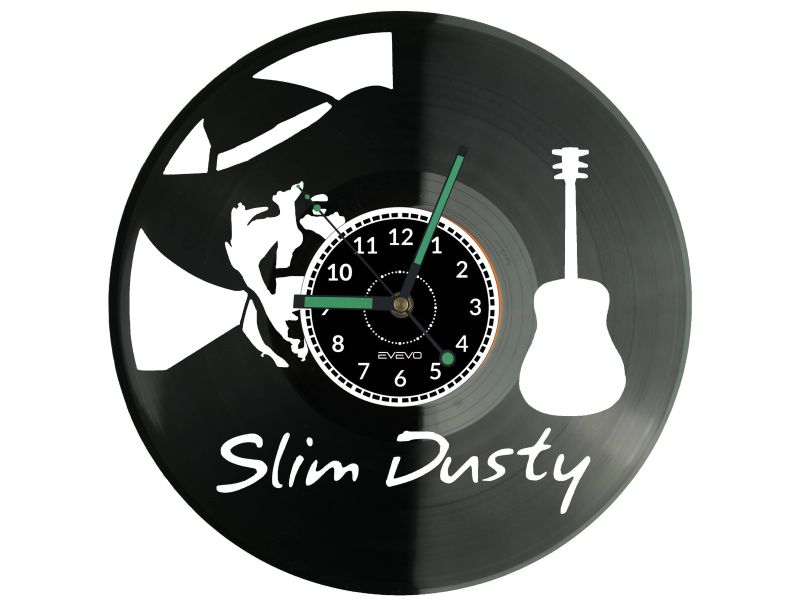 Slim Dusty Zegar Ścienny Płyta Winylowa Nowoczesny Dekoracyjny Na Prezent Urodziny W3128