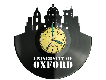 University of Oxford Zegar Ścienny Płyta Winylowa Nowoczesny Dekoracyjny Na Prezent Urodziny W3132