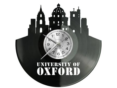 University of Oxford Zegar Ścienny Płyta Winylowa Nowoczesny Dekoracyjny Na Prezent Urodziny W3132