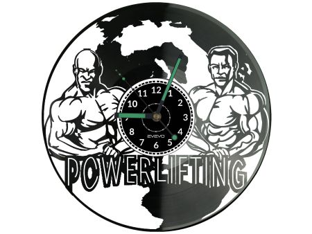 Power Lifting Zegar Ścienny Płyta Winylowa Nowoczesny Dekoracyjny Na Prezent Urodziny W3149