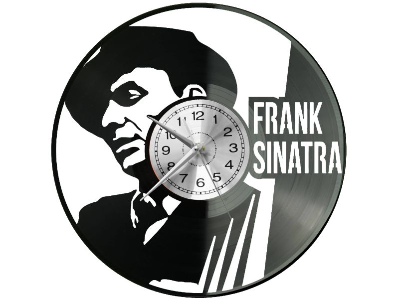 Frank Sinatra Zegar Ścienny Płyta Winylowa Nowoczesny Dekoracyjny Na Prezent Urodziny W3171