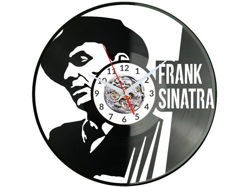 Frank Sinatra Zegar Ścienny Płyta Winylowa Nowoczesny Dekoracyjny Na Prezent Urodziny W3171