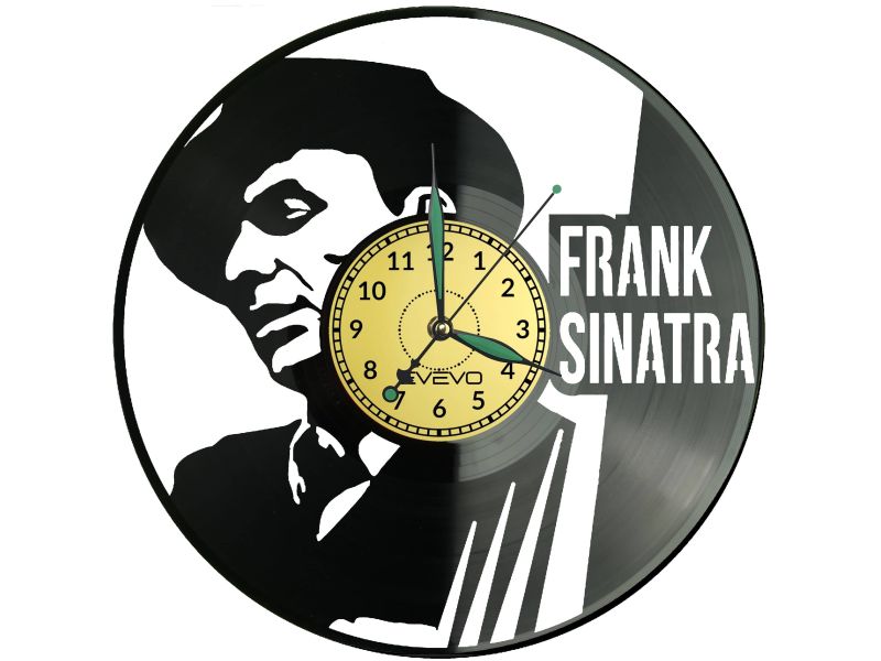 Frank Sinatra Zegar Ścienny Płyta Winylowa Nowoczesny Dekoracyjny Na Prezent Urodziny W3171