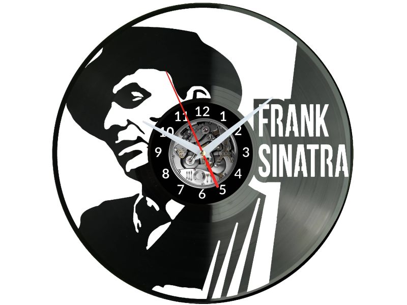 Frank Sinatra Zegar Ścienny Płyta Winylowa Nowoczesny Dekoracyjny Na Prezent Urodziny W3171