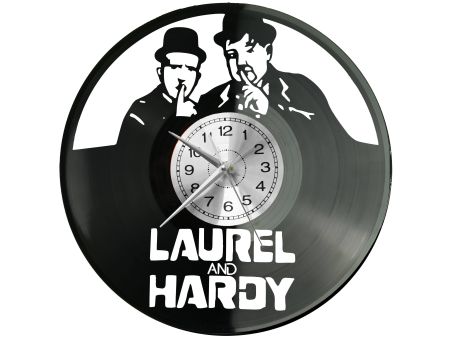 Laurel Hardy Zegar Ścienny Płyta Winylowa Nowoczesny Dekoracyjny Na Prezent Urodziny W3106S