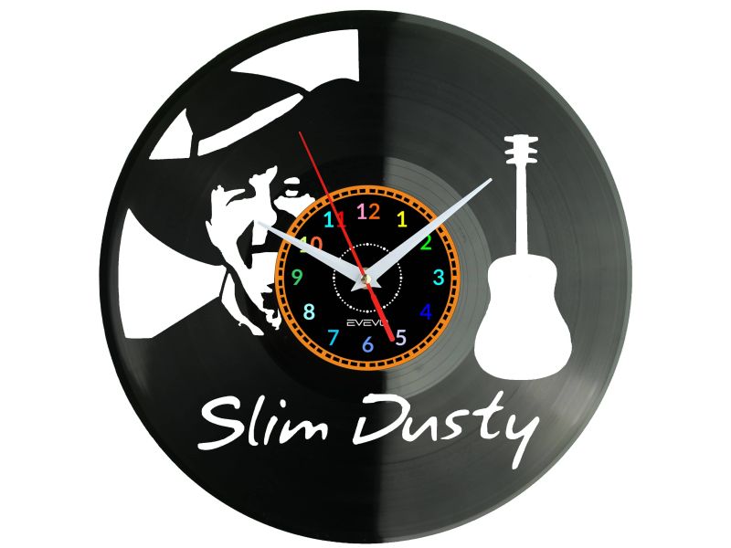 Slim Dusty Zegar Ścienny Płyta Winylowa Nowoczesny Dekoracyjny Na Prezent Urodziny W3128S