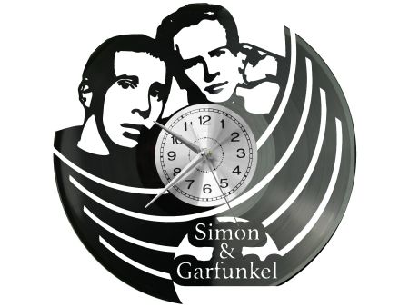 Simon & Garfunkel Zegar Ścienny Płyta Winylowa Nowoczesny Dekoracyjny Na Prezent Urodziny W3143S