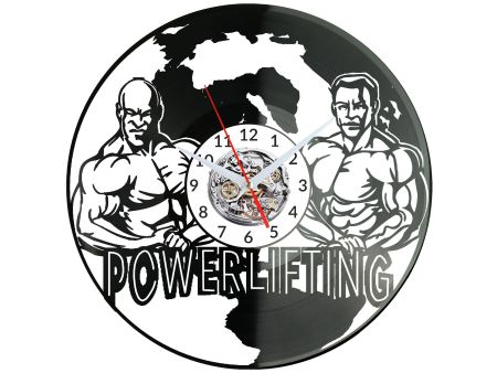 Power Lifting Zegar Ścienny Płyta Winylowa Nowoczesny Dekoracyjny Na Prezent Urodziny W3149S