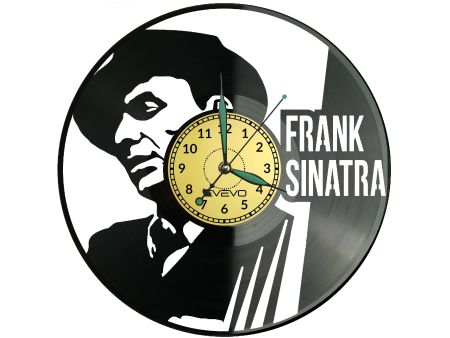 Frank Sinatra Zegar Ścienny Płyta Winylowa Nowoczesny Dekoracyjny Na Prezent Urodziny W3171S