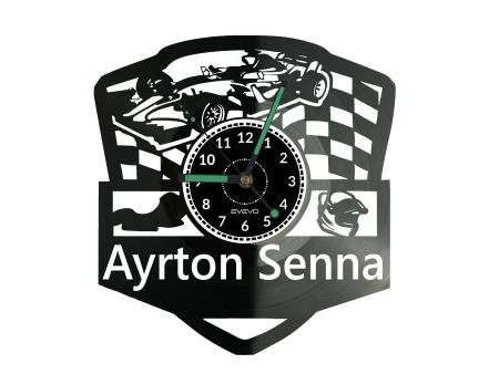 Ayrton Senna Zegar Ścienny Płyta Winylowa Nowoczesny Dekoracyjny Na Prezent Urodziny W3223