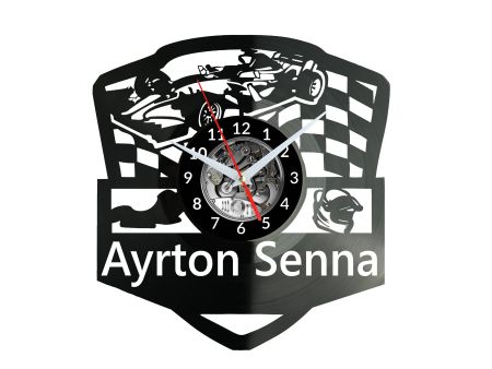 Ayrton Senna Zegar Ścienny Płyta Winylowa Nowoczesny Dekoracyjny Na Prezent Urodziny W3223