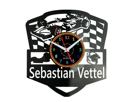 Sebastian Vettel Zegar Ścienny Płyta Winylowa Nowoczesny Dekoracyjny Na Prezent Urodziny W3229