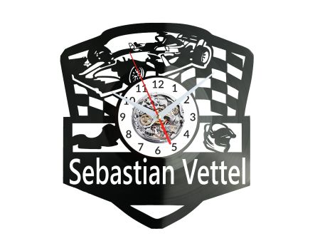 Sebastian Vettel Zegar Ścienny Płyta Winylowa Nowoczesny Dekoracyjny Na Prezent Urodziny W3229