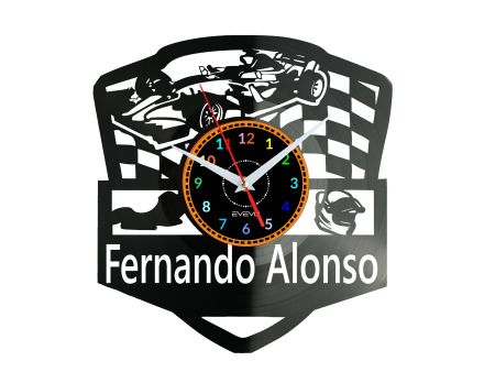 Fernando Alonso Zegar Ścienny Płyta Winylowa Nowoczesny Dekoracyjny Na Prezent Urodziny W3231